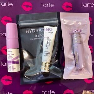 Tarte kit - primer, shape tape stay spray, mascara travel size makeup Deal Gift
